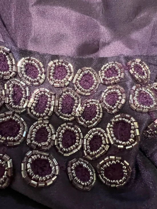 NWOT- CHARLOTTE RUSSE /PLUM PURPLE Embellished Party Dress - Picture 2 of 9